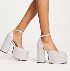 STEVE MADDEN  Charlize Rhinestone Double Platform Pumps